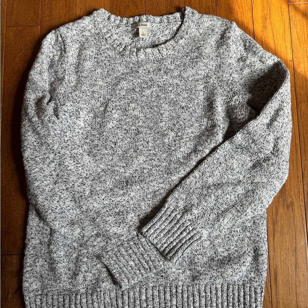 L.L Bean Gray/ blue heather  Sweater